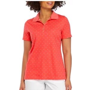 Kim Rogers women’s printed polo shirt from Belk Size XL